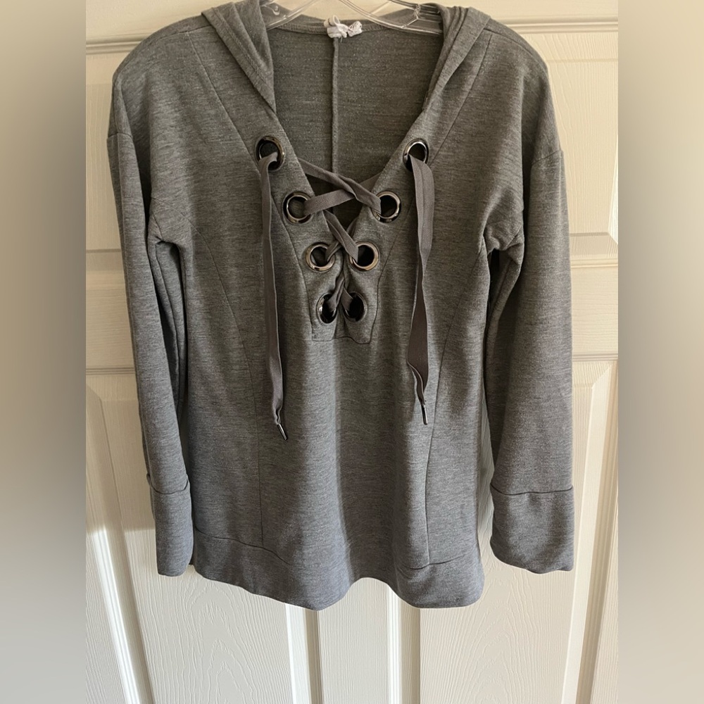Cable & Gauge Gray Hoodie